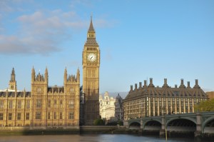Big Ben and Portcullis house from Albert Embankment
