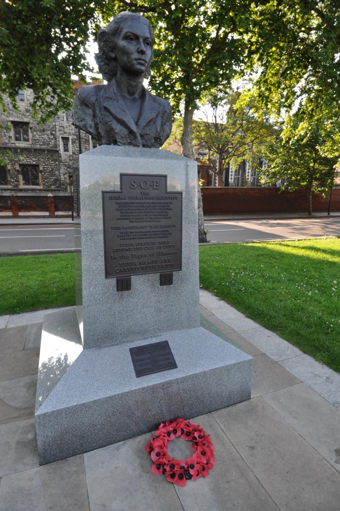 S.O.E Memorial - Violette Szabo, created by Karen Newman