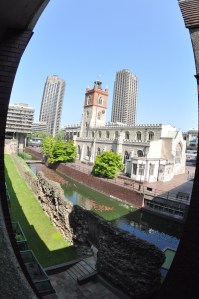 St Giles Church and Barbican from the South