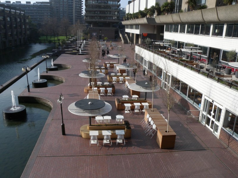 Outside Barbican Art Centre