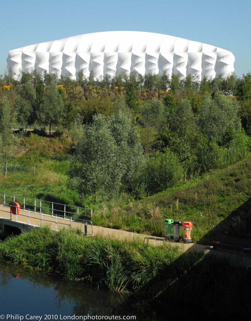 basketball arena from bridge