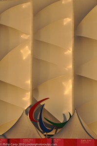 Paralympics sign on Basketball Arena