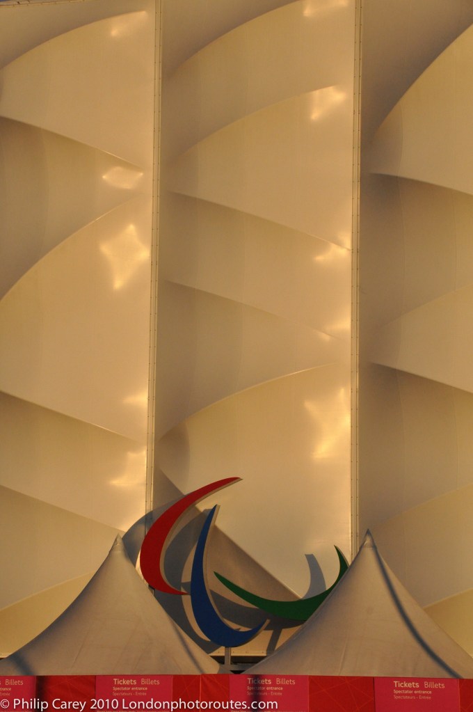 Paralympics sign on Basketball Arena