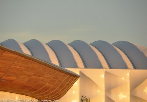 basketball arena and velodrome detail shot