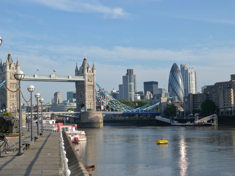 View towards City of London from Butlers Wharf
