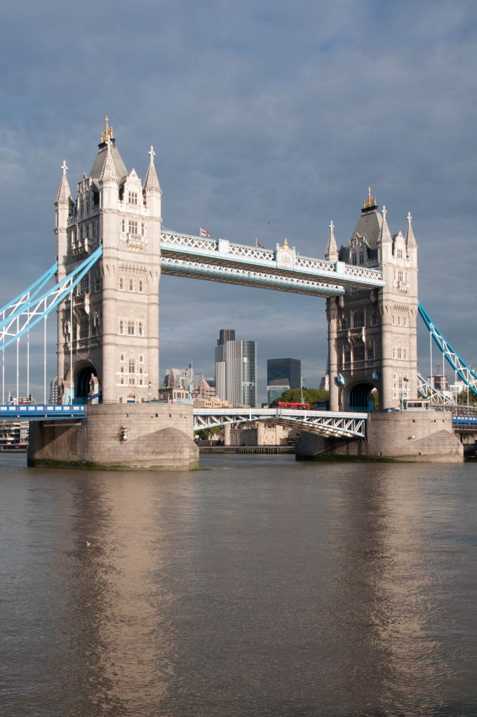 Tower Bridge - with city in background