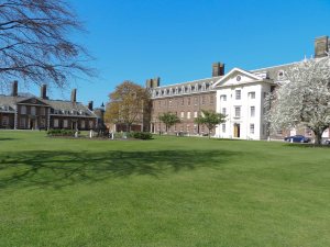 Side view grounds of the Royal Hospital