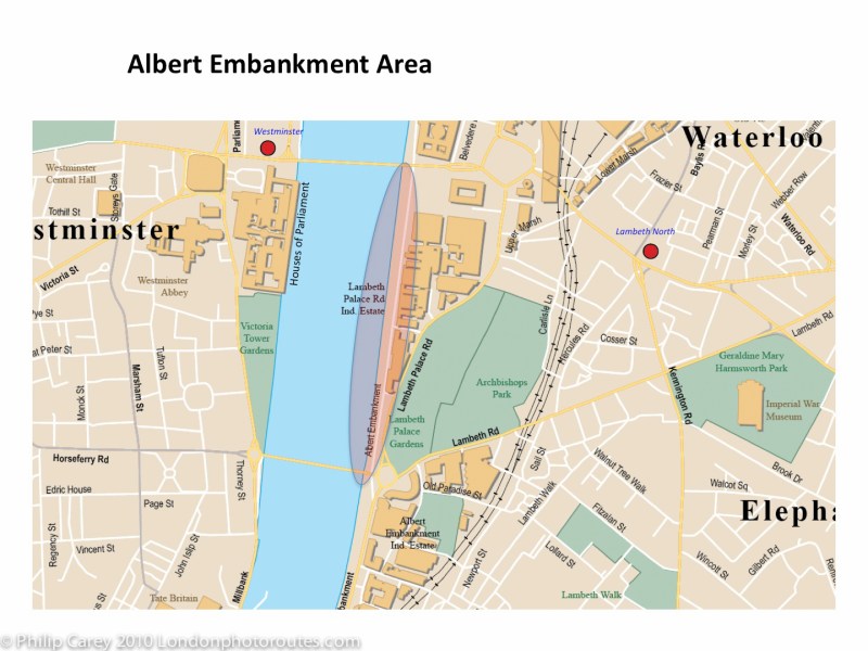 Albert embankment map