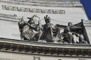 Magic Square sculpture on HSBC building - Bank