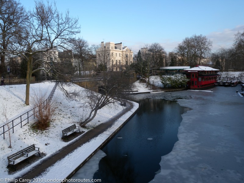 Regents Canal by Regents Park - Winter