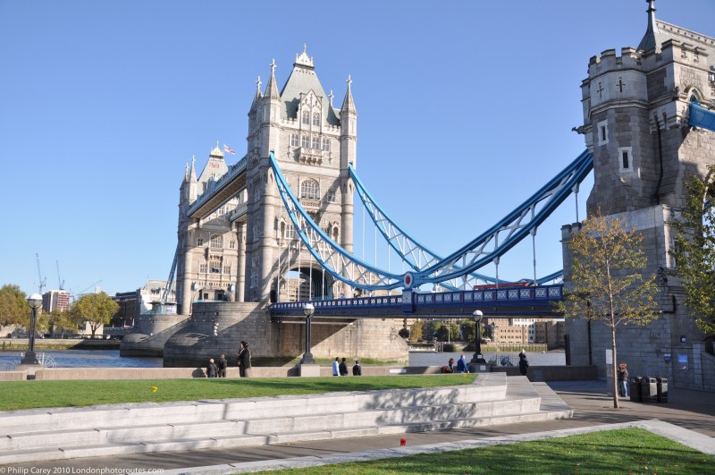 Tower Bridge from Potters Field by City Hall