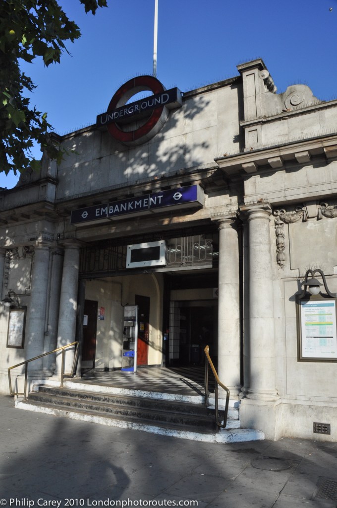 Embankment Station - river side entrance