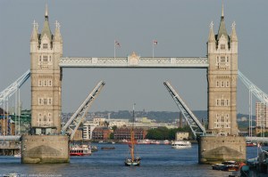 Tower Bridge Opening - taken from London Bridge