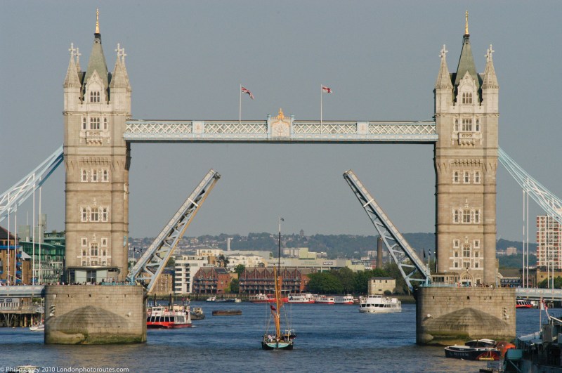 Tower Bridge Opening - taken from London Bridge