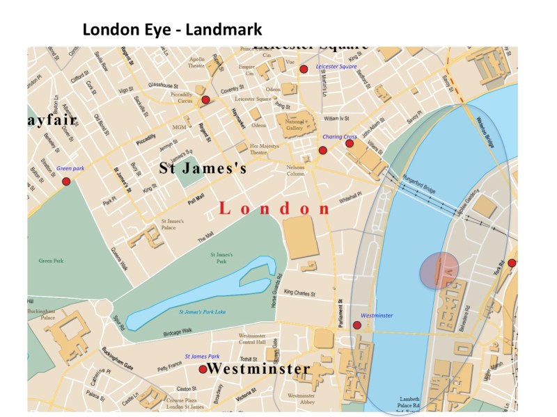 Map London Eye