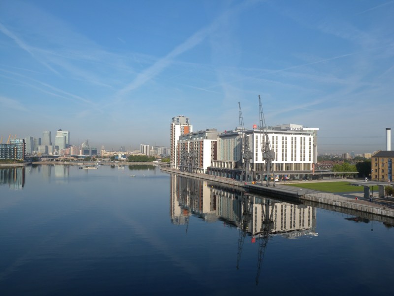Victoria Dock towards Docklands