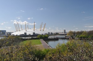 O2 Arena view from Lower Lee Crossing