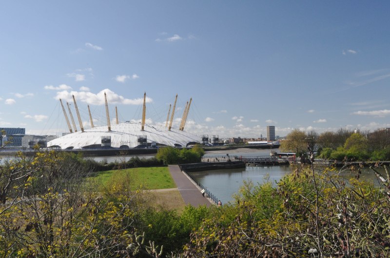 O2 Arena view from Lower Lee Crossing