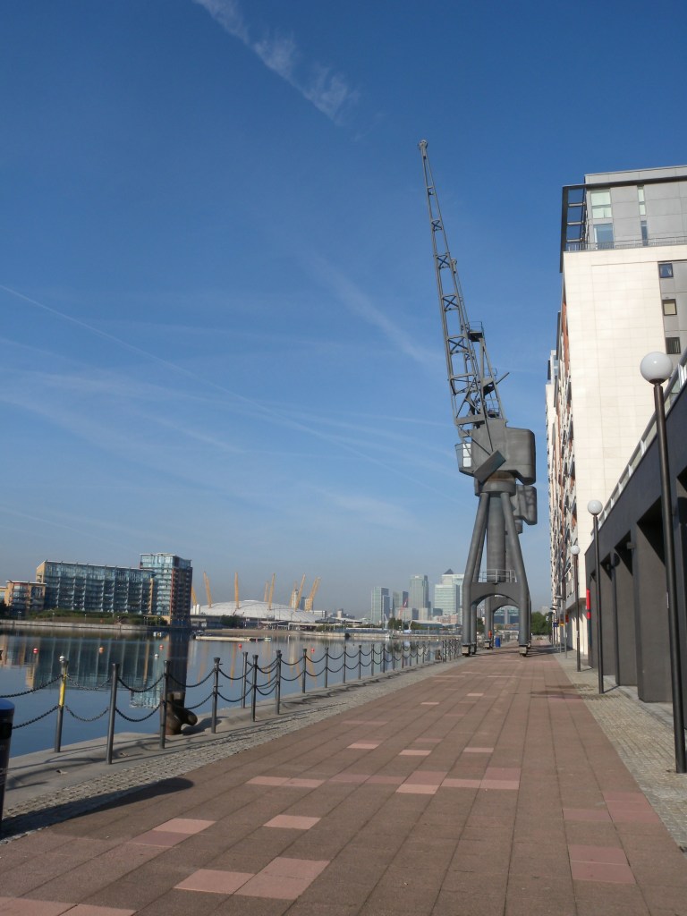 View along the dock side