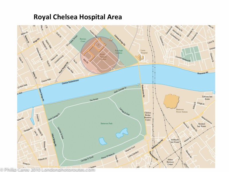 royal chelsea hospital map