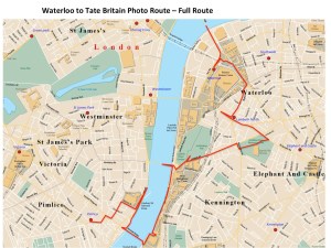 Waterloo to tate ful route