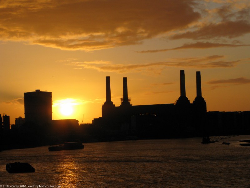 Battersea Power Station from Vauxhall Bridge - Sunset