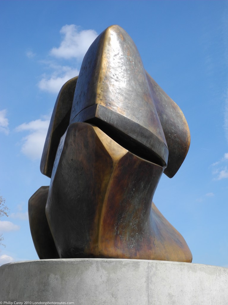 Henry Moore "Locking Piece" Statue