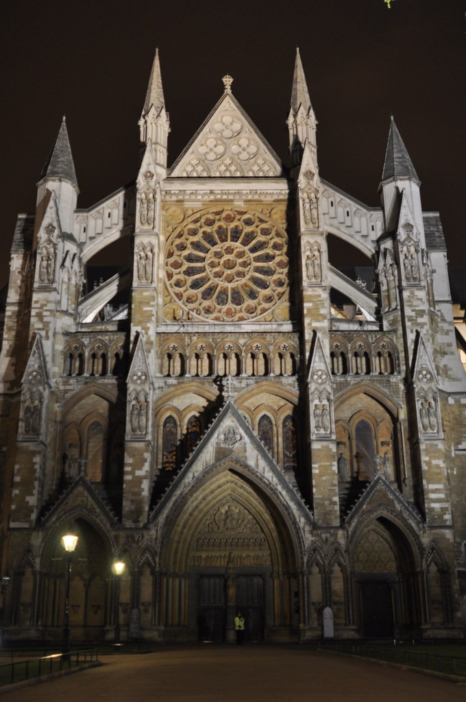 North Entrance view - night