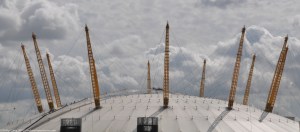 Detail of the O2 Arena's dome