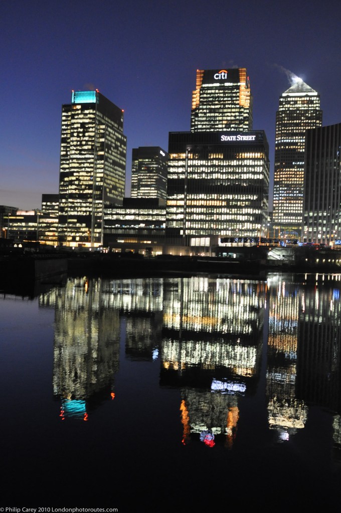 Night View of across South Dock
