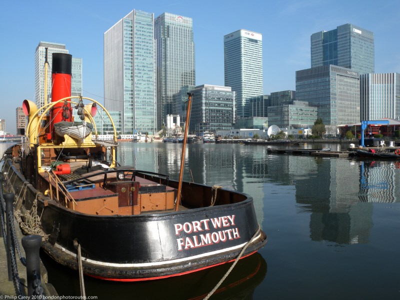 South Dock - Financial district and boats view