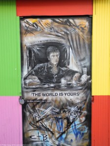 Shop Front Door - Brick Lane - The world is Yours - Montana - Don