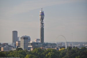 Central London from the top of Primrose Hill - Zoom