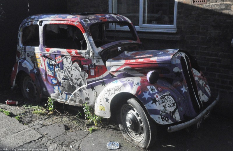 Old Abandoned Car Art - Camden Market - Haven Street
