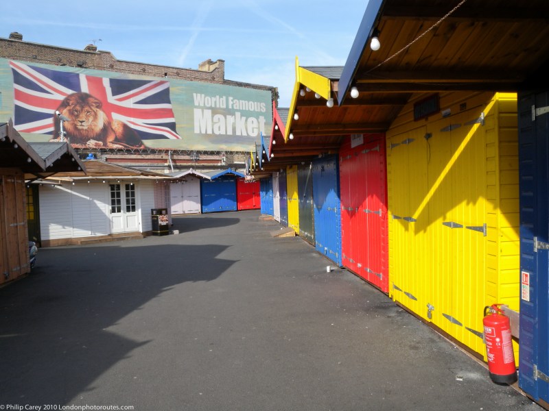 Camden market before it opens