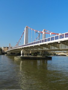 View of Chelsea Bridge from Battersea Park
