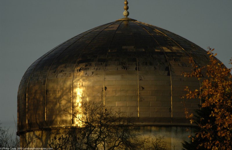 ROUNDED - Dome of the London Central Mosque off Regents Park