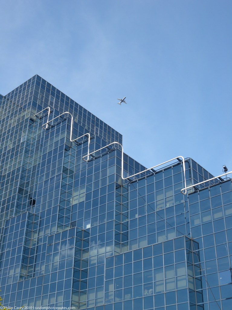 Detailed view of the Northern and Shell building