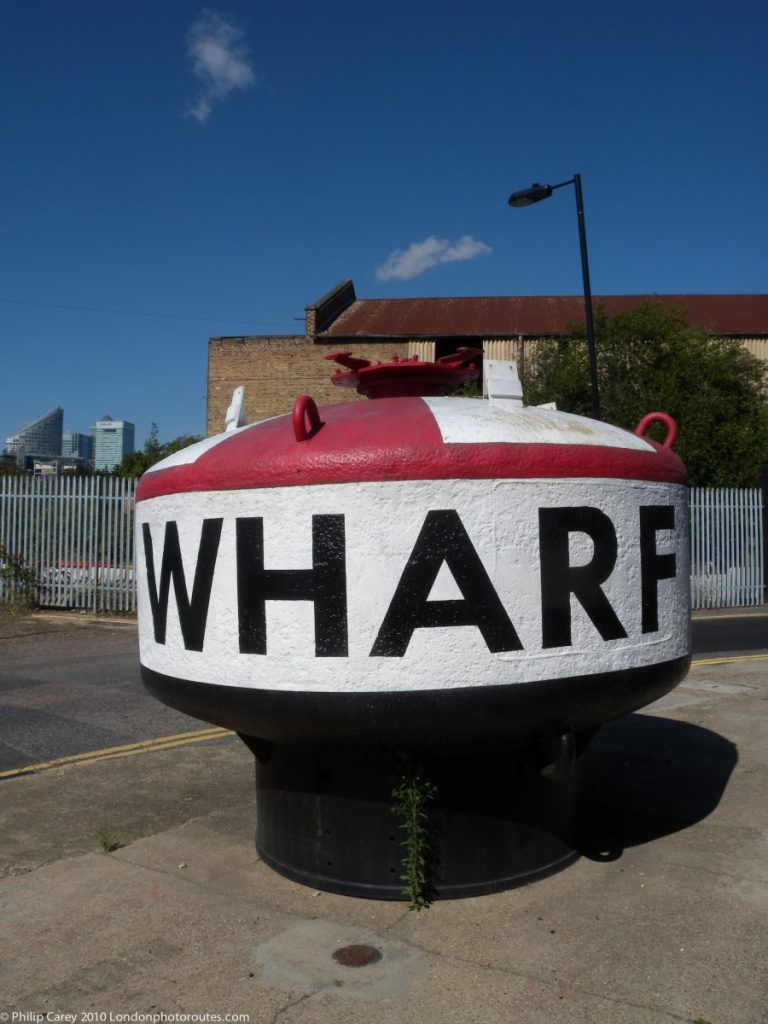 London Runs and Photo Routes - Trinity Wharf Buoy on Orchard Place