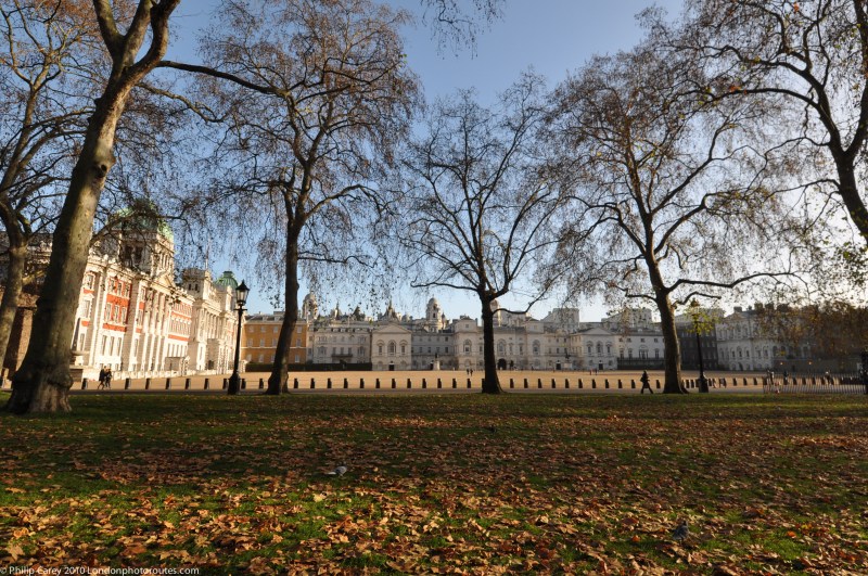 Horse Guards Parade as seen from St James Park