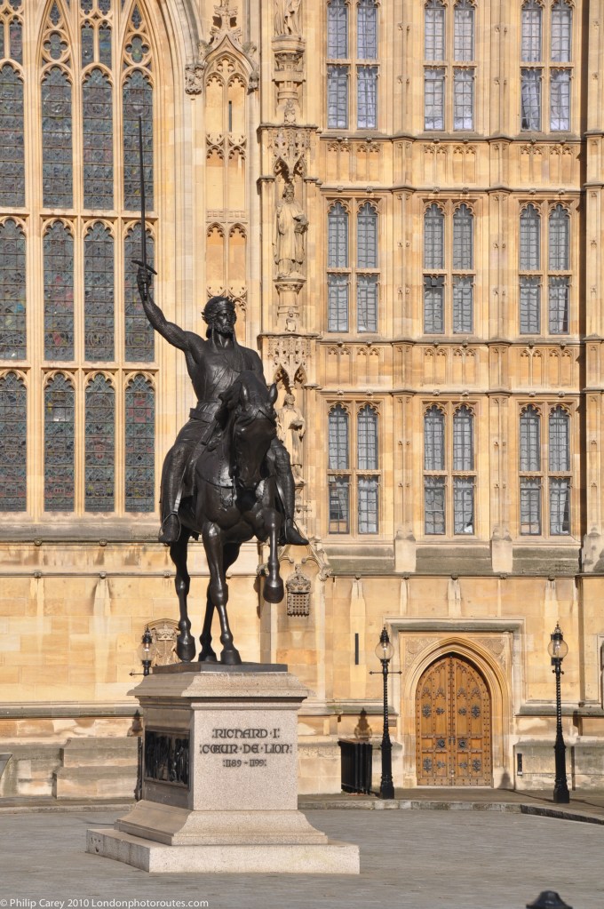 Richard the Lion Heart outside Westminster hall
