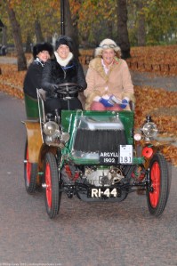 Lady Drivers on Birdcage Walk- London to Brighton Veteran Car Rally