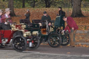 Early breakdown on Birdcage Walk- London to Brighton Veteran Car Rally