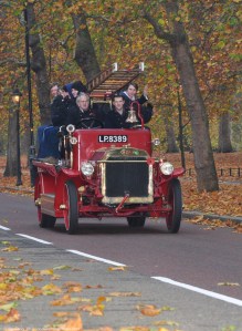 Fire Engine on Birdcage Walk- London to Brighton Veteran Car Rally