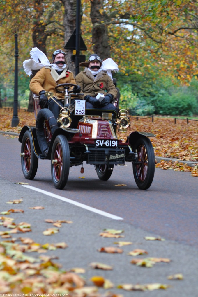 Pilot Comedians on Birdcage Walk- London to Brighton Veteran Car Rally