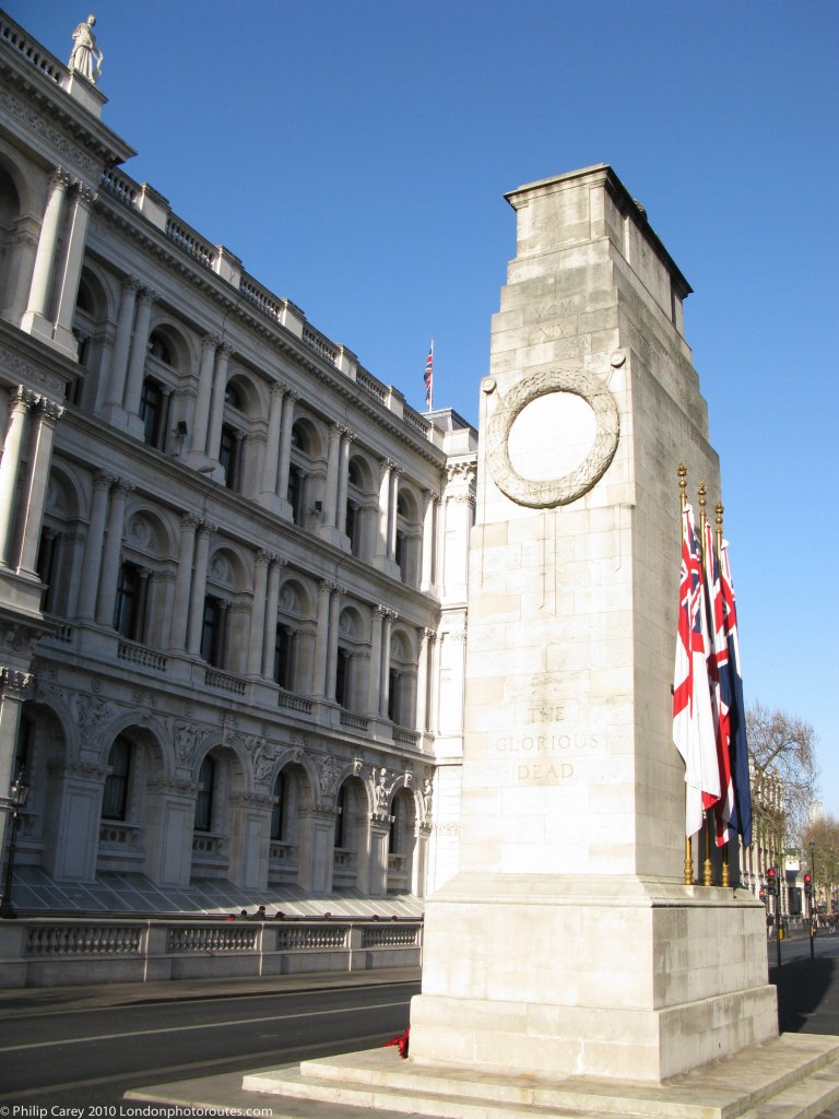Cenotaph along Whitehall