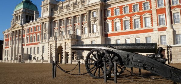 Turkish Cannon - Captured in Egypt in 1801 and the Old Admiralty Office