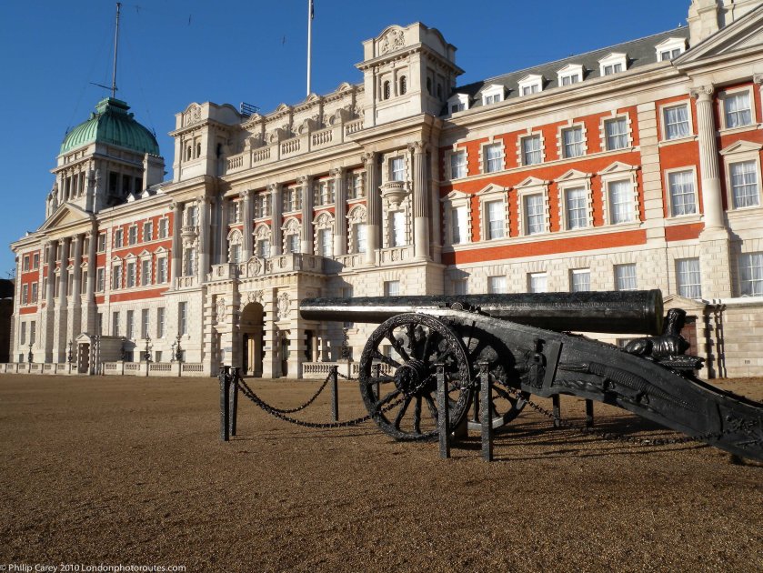 Turkish Cannon - Captured in Egypt in 1801 and the Old Admiralty Office