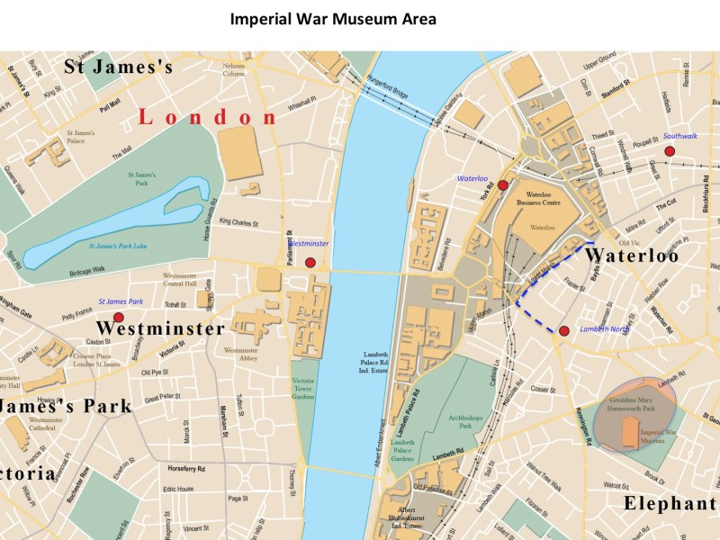 Imperial War Museum Map