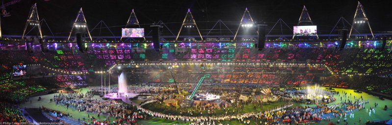 Stadium just before the end